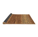 Sideview of Abstract Brown Modern Rug, abs2884brn