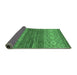 Sideview of Abstract Emerald Green Modern Rug, abs2884emgrn