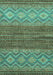 Abstract Turquoise Modern Rug, abs2884turq