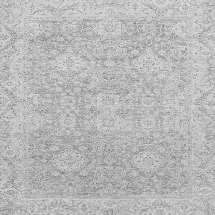 Square Oriental Gray Traditional Rug, abs2885gry