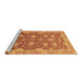 Sideview of Machine Washable Oriental Brown Traditional Rug, wshabs2886brn