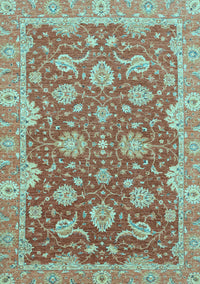 Oriental Light Blue Traditional Rug, abs2886lblu