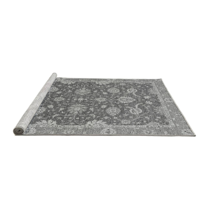 Sideview of Machine Washable Oriental Gray Traditional Rug, wshabs2886gry