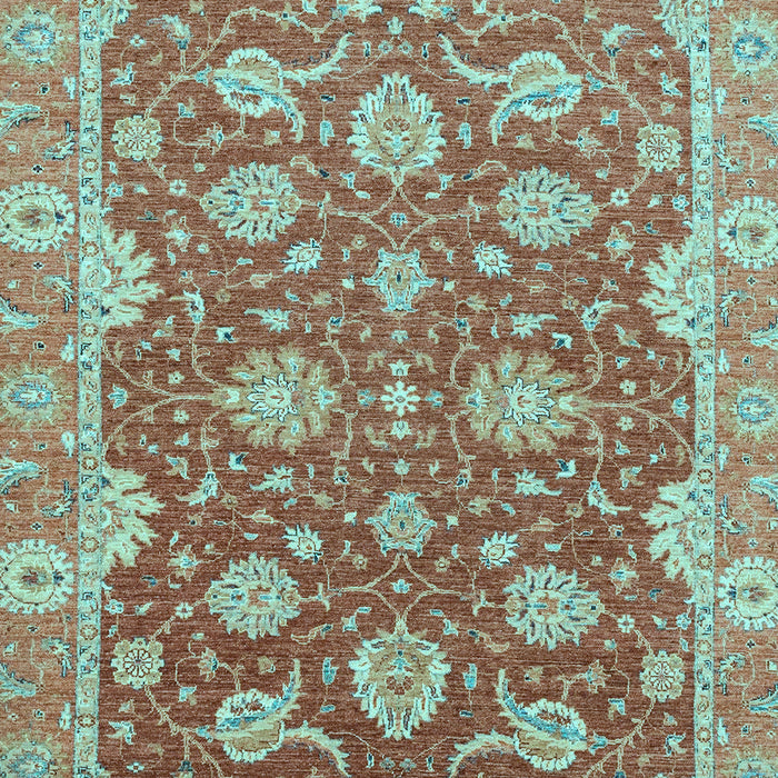 Machine Washable Oriental Light Blue Traditional Rug, wshabs2886lblu