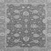 Square Machine Washable Oriental Gray Traditional Rug, wshabs2886gry