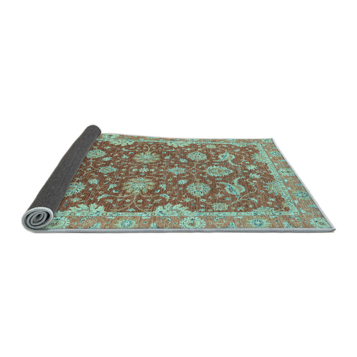 Sideview of Oriental Light Blue Traditional Rug, abs2886lblu