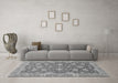 Machine Washable Oriental Gray Traditional Rug in a Living Room,, wshabs2886gry