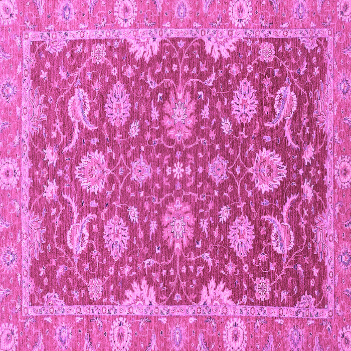 Square Machine Washable Oriental Purple Traditional Area Rugs, wshabs2886pur
