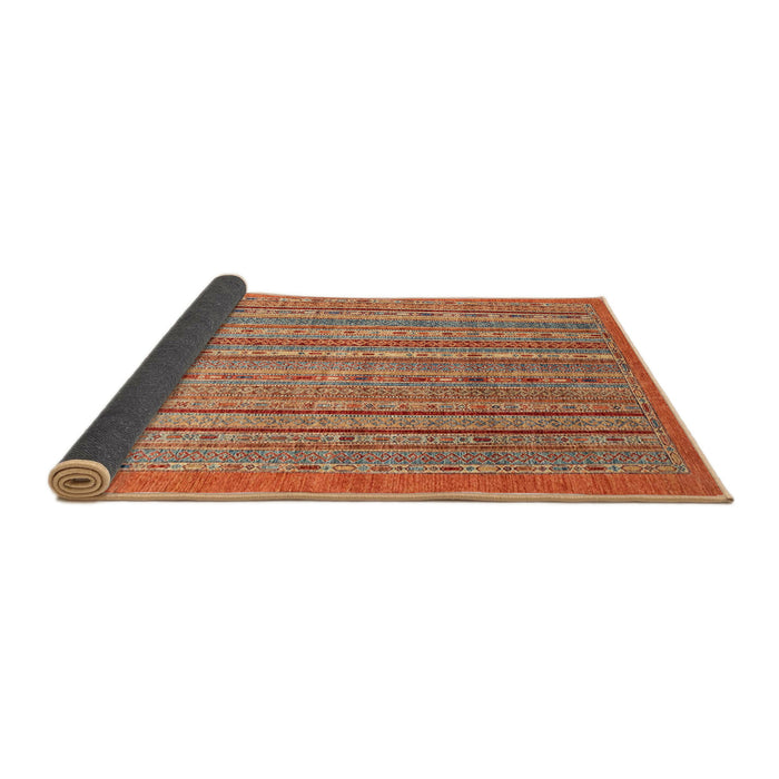 Sideview of Abstract Red Modern Rug, abs2887