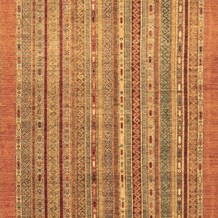 Machine Washable Abstract Brown Modern Rug, wshabs2887brn