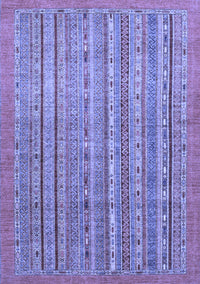 Abstract Blue Modern Rug, abs2887blu