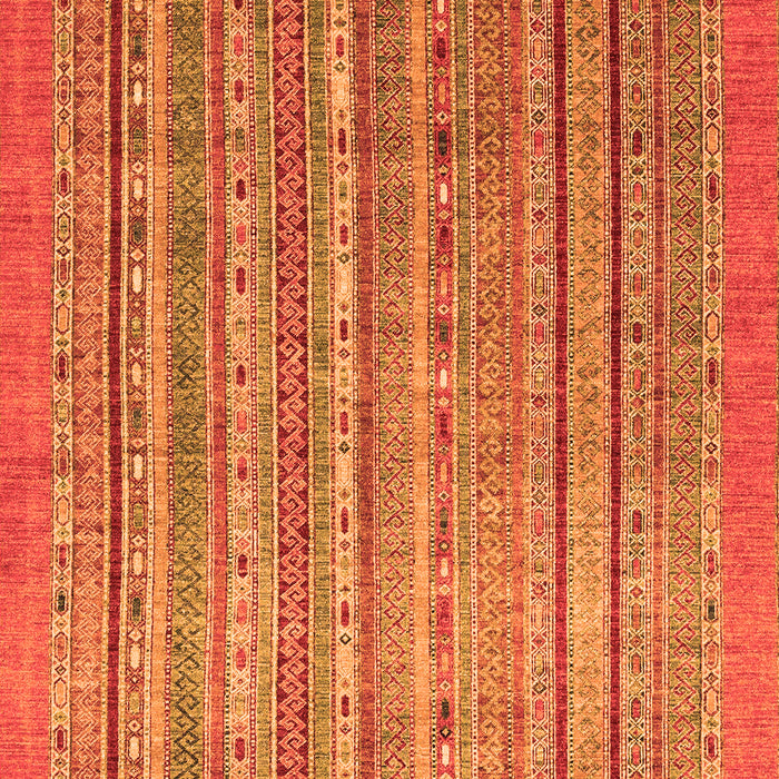 Machine Washable Abstract Orange Modern Area Rugs, wshabs2887org