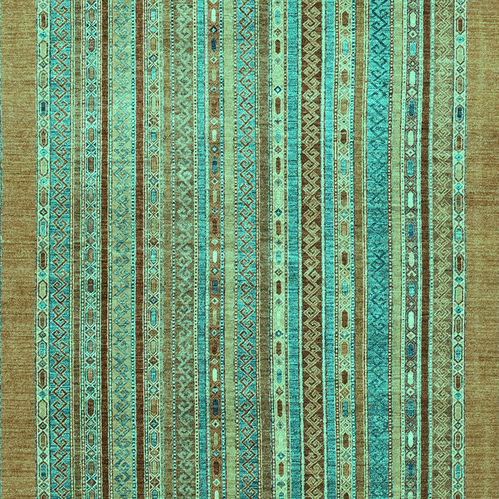 Machine Washable Abstract Turquoise Modern Area Rugs, wshabs2887turq