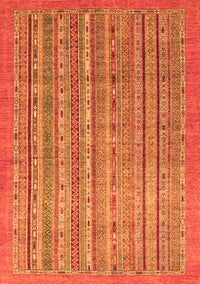 Abstract Orange Modern Rug, abs2887org