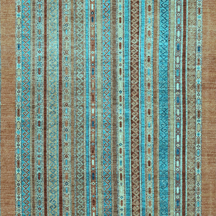 Machine Washable Abstract Light Blue Modern Rug, wshabs2887lblu