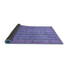 Sideview of Abstract Blue Modern Rug, abs2887blu