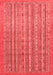 Abstract Red Modern Area Rugs