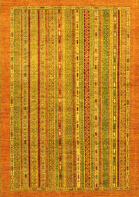 Abstract Yellow Modern Rug, abs2887yw