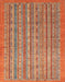 Abstract Red Modern Rug, abs2887