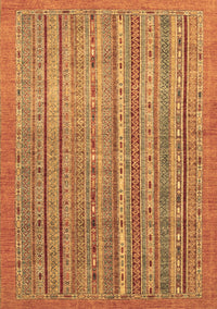 Abstract Brown Modern Rug, abs2887brn