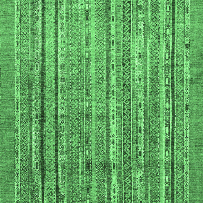 Machine Washable Abstract Emerald Green Modern Area Rugs, wshabs2887emgrn