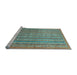 Sideview of Machine Washable Abstract Light Blue Modern Rug, wshabs2887lblu