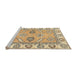 Sideview of Machine Washable Abstract Yellow Rug, wshabs2888