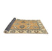 Sideview of Abstract Yellow Modern Rug, abs2888