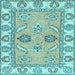 Square Machine Washable Abstract Light Blue Modern Rug, wshabs2888lblu