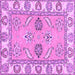 Square Abstract Purple Modern Rug, abs2888pur