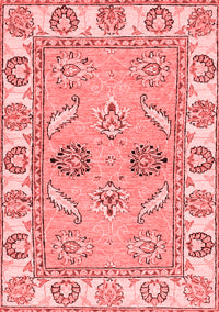 Abstract Red Modern Rug, abs2888red