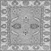 Square Abstract Gray Modern Rug, abs2888gry