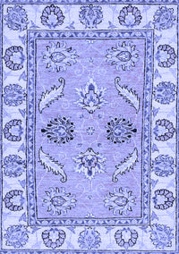 Abstract Blue Modern Rug, abs2888blu