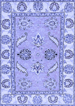 Abstract Blue Modern Rug, abs2888blu