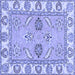 Square Abstract Blue Modern Rug, abs2888blu