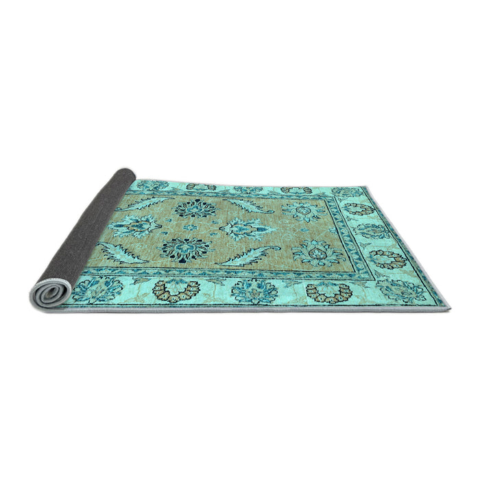 Sideview of Abstract Light Blue Modern Rug, abs2888lblu