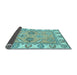 Sideview of Abstract Light Blue Modern Rug, abs2888lblu