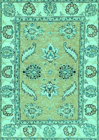 Abstract Turquoise Modern Rug, abs2888turq