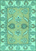 Abstract Turquoise Modern Rug, abs2888turq