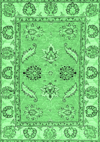 Abstract Emerald Green Modern Rug, abs2888emgrn