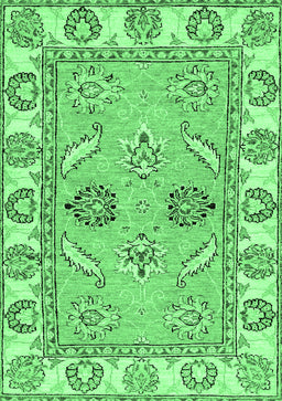 Abstract Emerald Green Modern Rug, abs2888emgrn