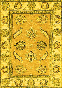 Abstract Yellow Modern Rug, abs2888yw