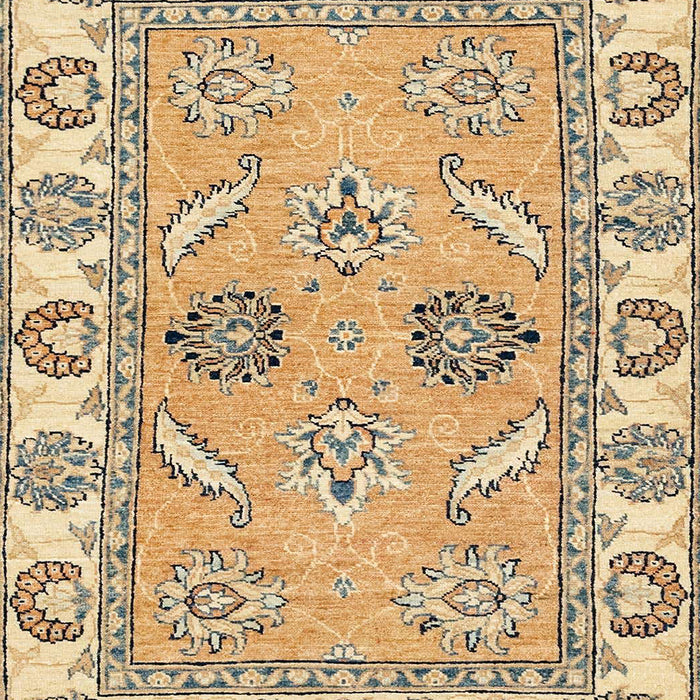 Machine Washable Abstract Yellow Rug, wshabs2888