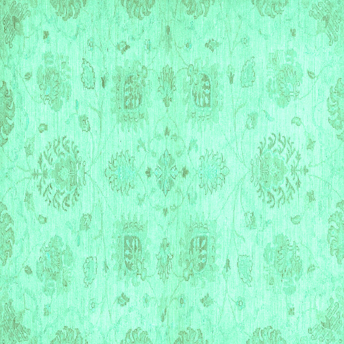 Square Machine Washable Abstract Turquoise Modern Area Rugs, wshabs2889turq