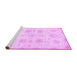 Sideview of Machine Washable Abstract Purple Modern Area Rugs, wshabs2889pur