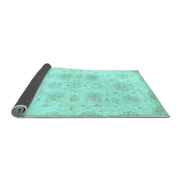 Sideview of Abstract Light Blue Modern Rug, abs2889lblu