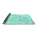 Sideview of Abstract Light Blue Modern Rug, abs2889lblu