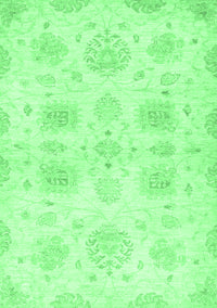 Abstract Emerald Green Modern Rug, abs2889emgrn