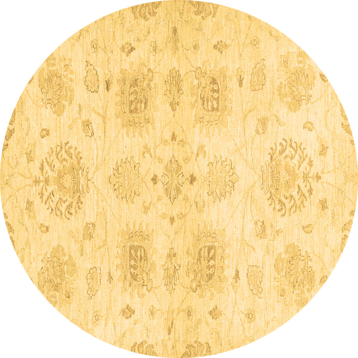 Round Machine Washable Abstract Brown Modern Rug, wshabs2889brn