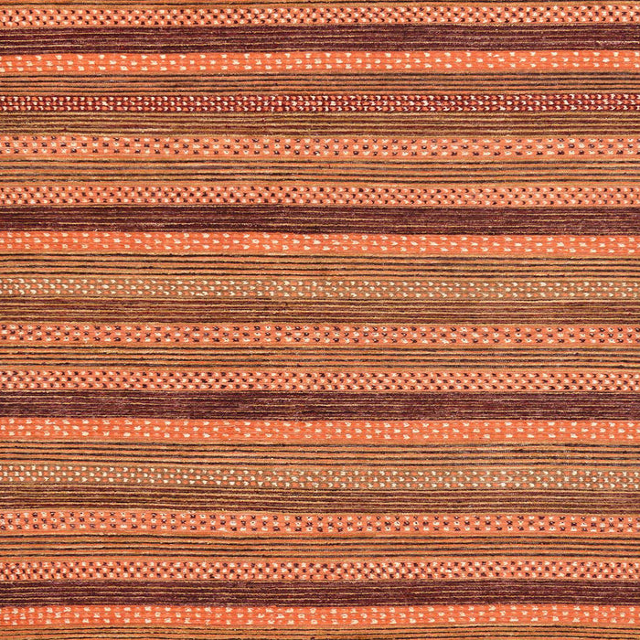 Square Abstract Orange Oriental Rug, abs288